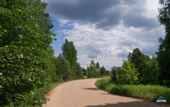 Дорога на деревню Кафтино